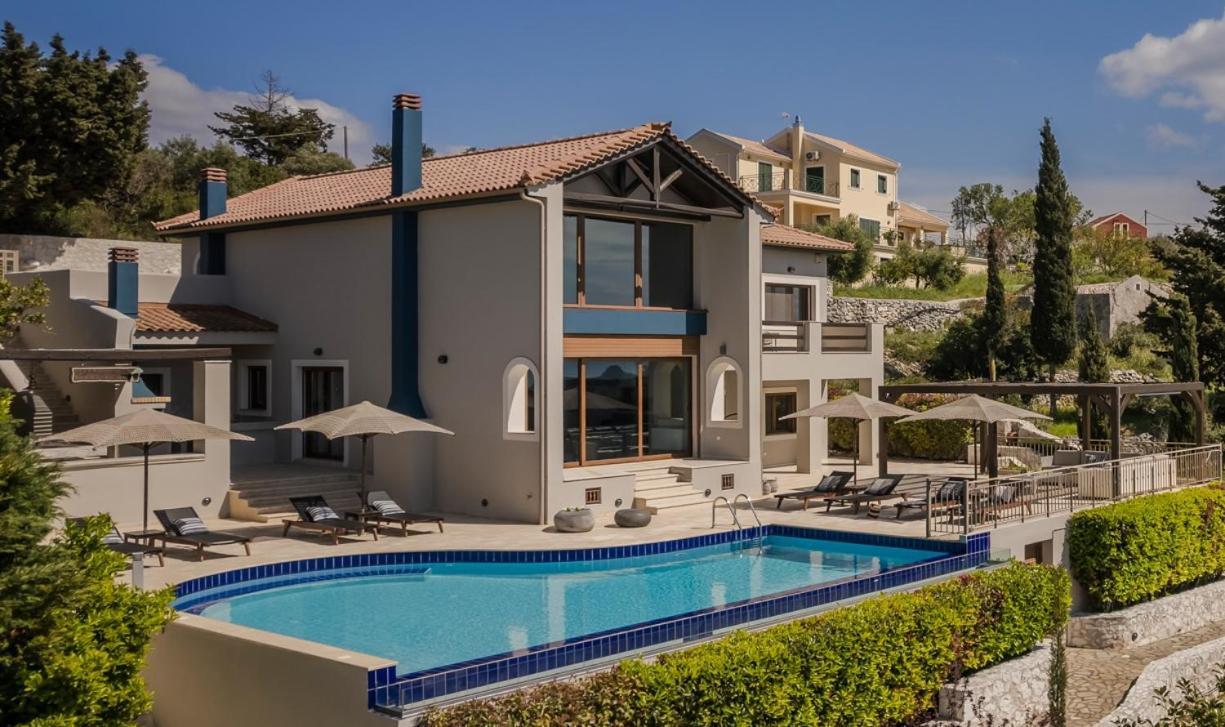 Luxury Villa Karmaniolos Fiskardo Kefalonia 외부 사진