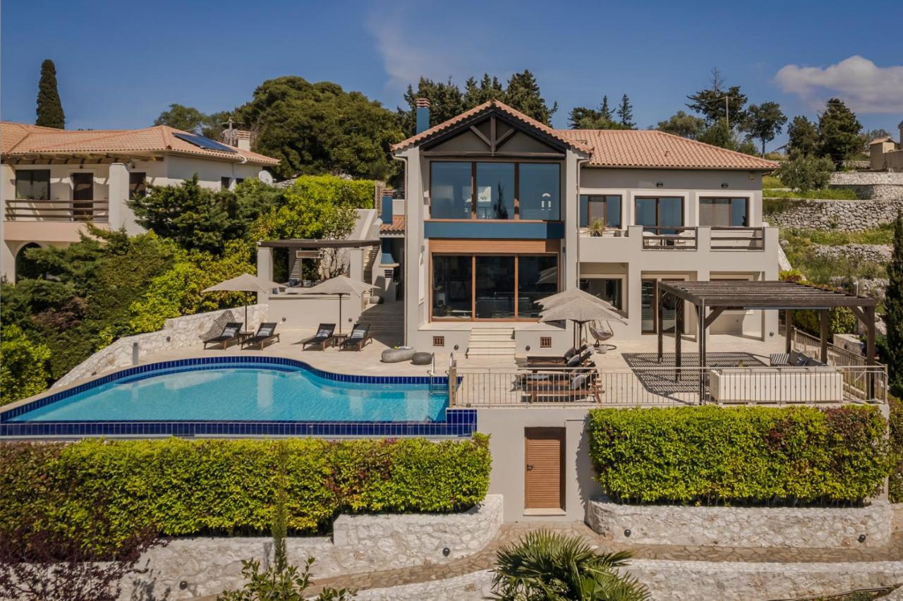 Luxury Villa Karmaniolos Fiskardo Kefalonia 외부 사진