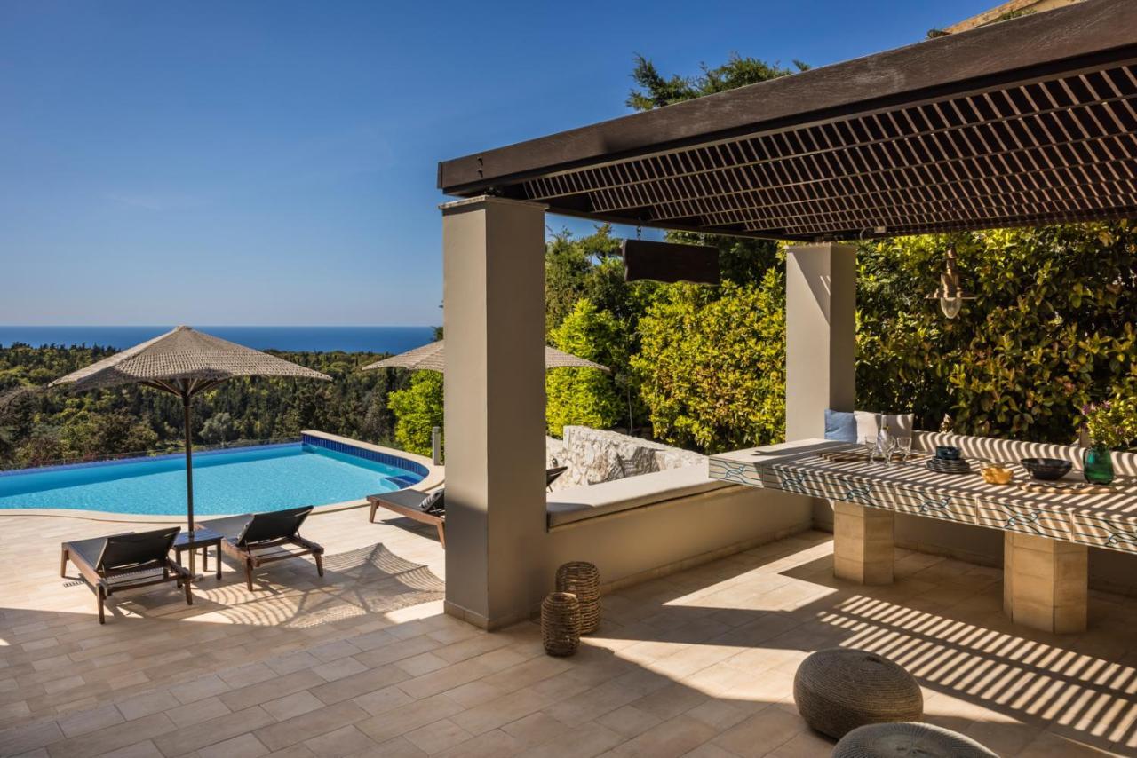 Luxury Villa Karmaniolos Fiskardo Kefalonia 외부 사진