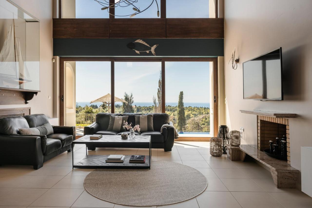 Luxury Villa Karmaniolos Fiskardo Kefalonia 외부 사진