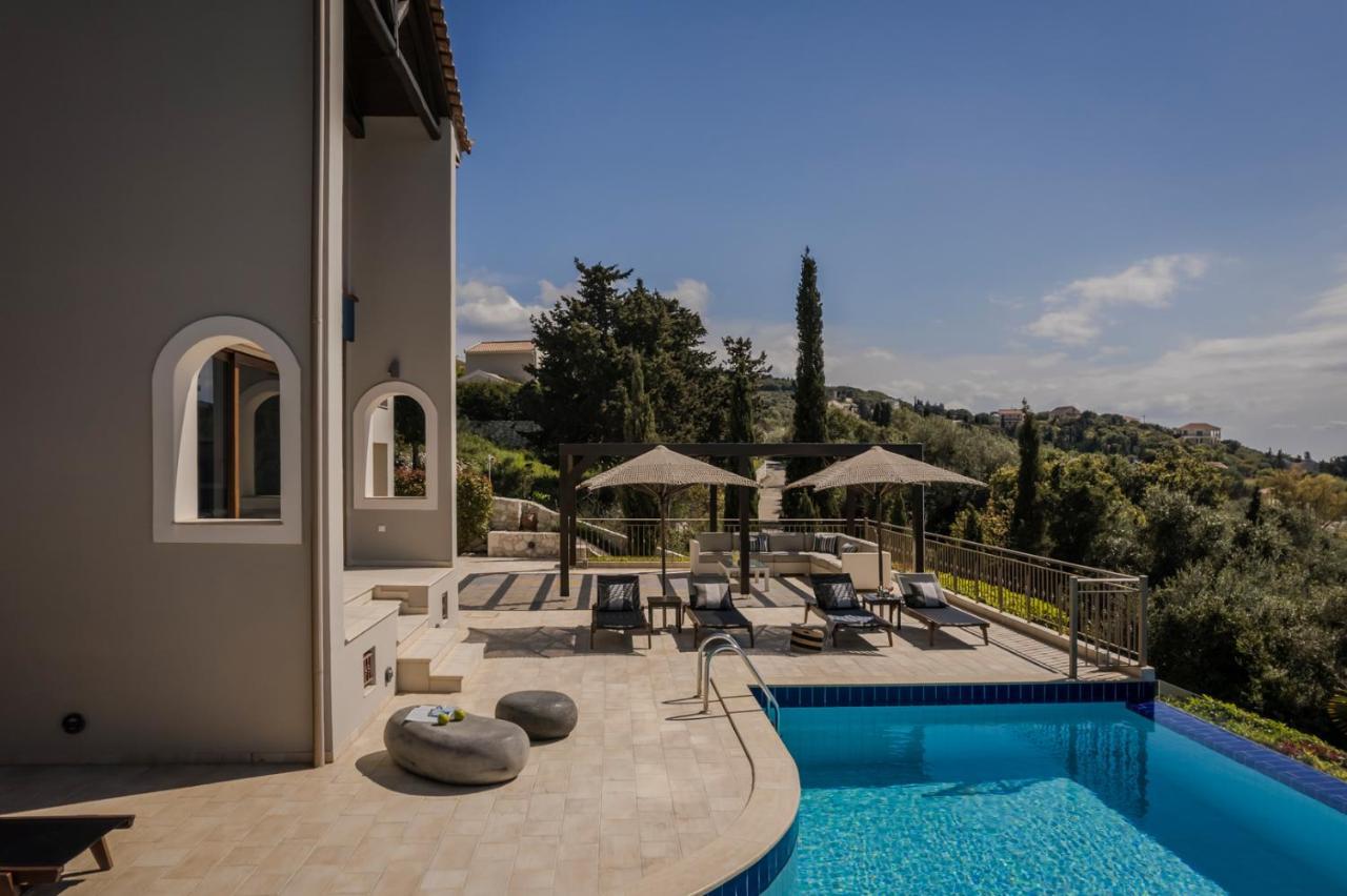 Luxury Villa Karmaniolos Fiskardo Kefalonia 외부 사진